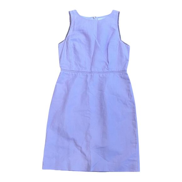 Ann Taylor Loft Dresses & Skirts - Ann Taylor Loft Size 0 Lilac Lace Trim Linen Cotton Lined Dress Women Formal